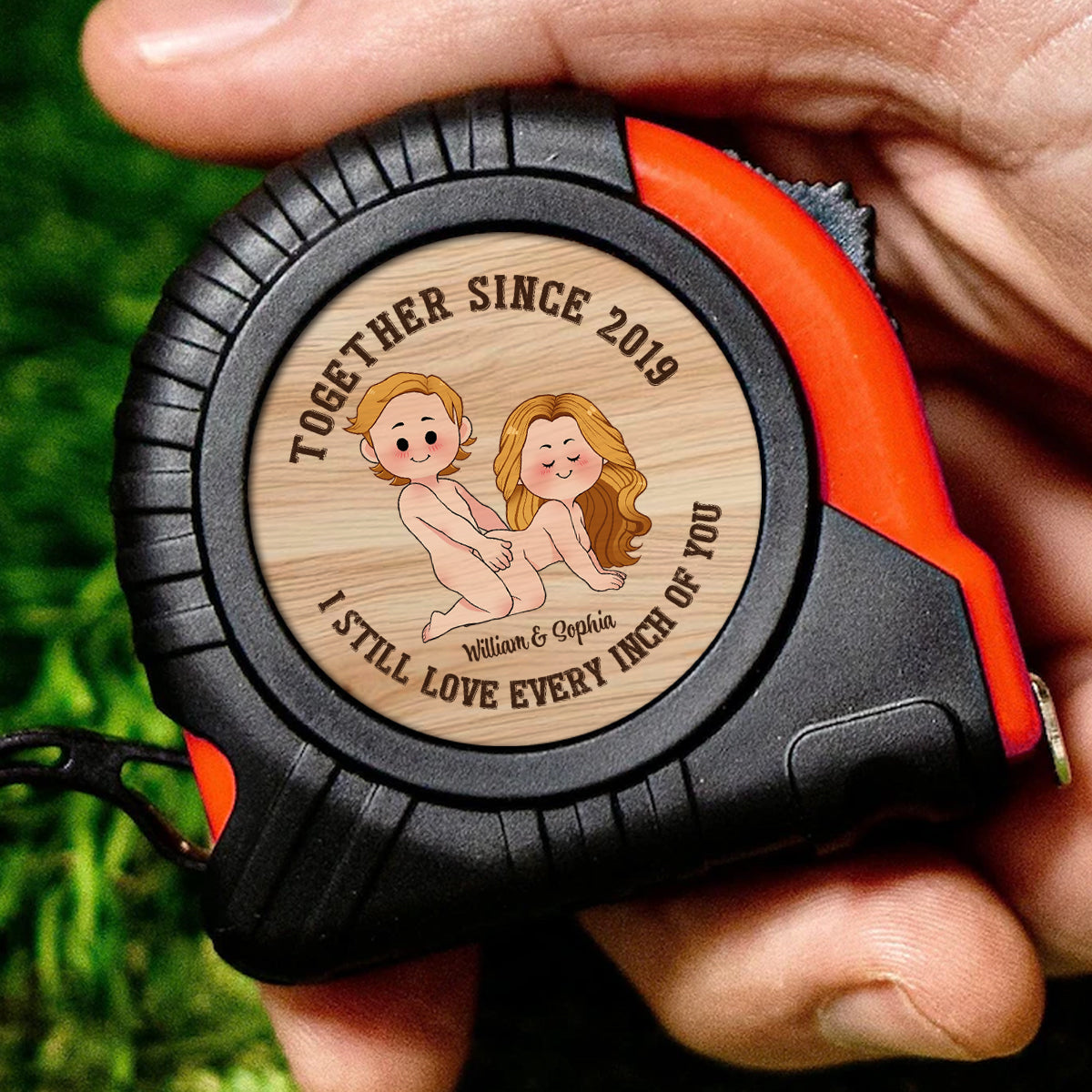 I Love Every Inch Of You - Personalized Couple Measure Tape