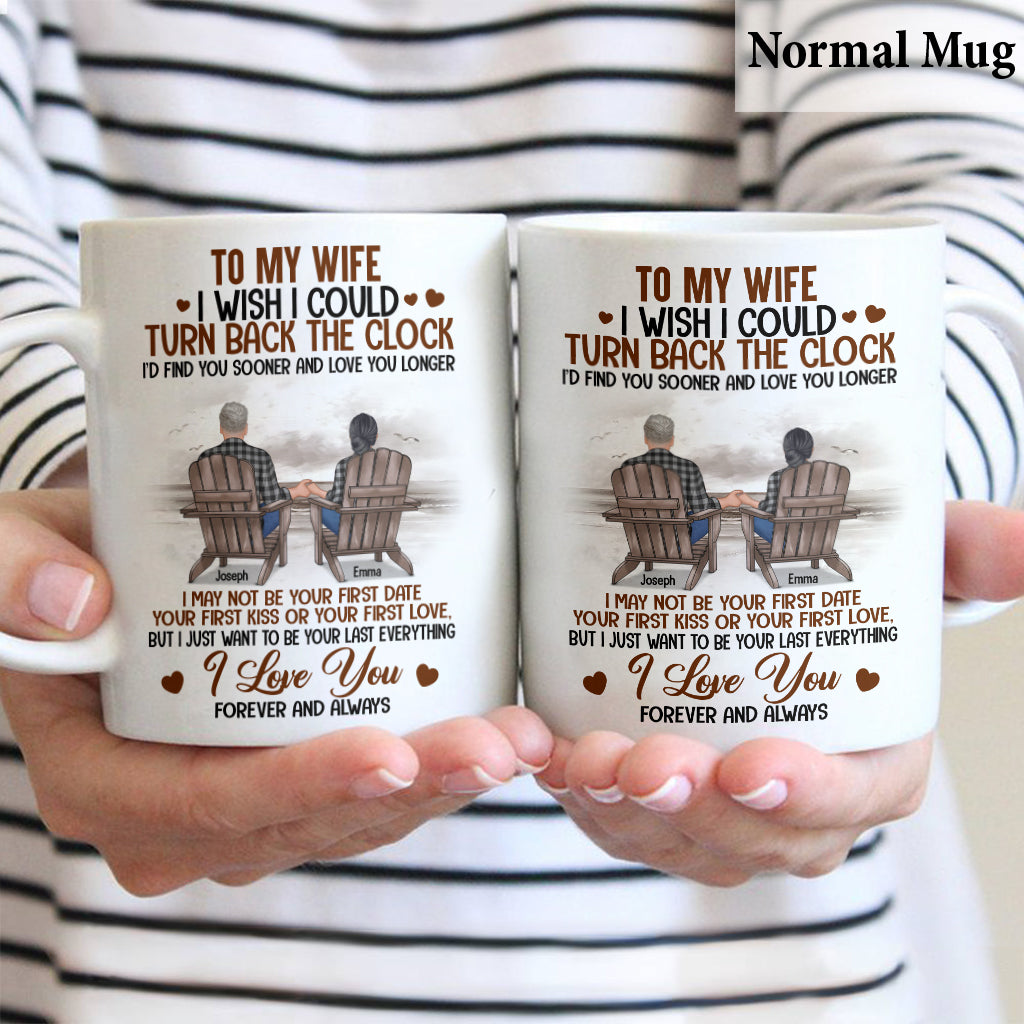 I Wish I Could Turn Back The Clock - Personalized Husband And Wife Mug