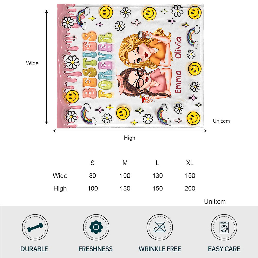 Besties Forever - Personalized Bestie Blanket
