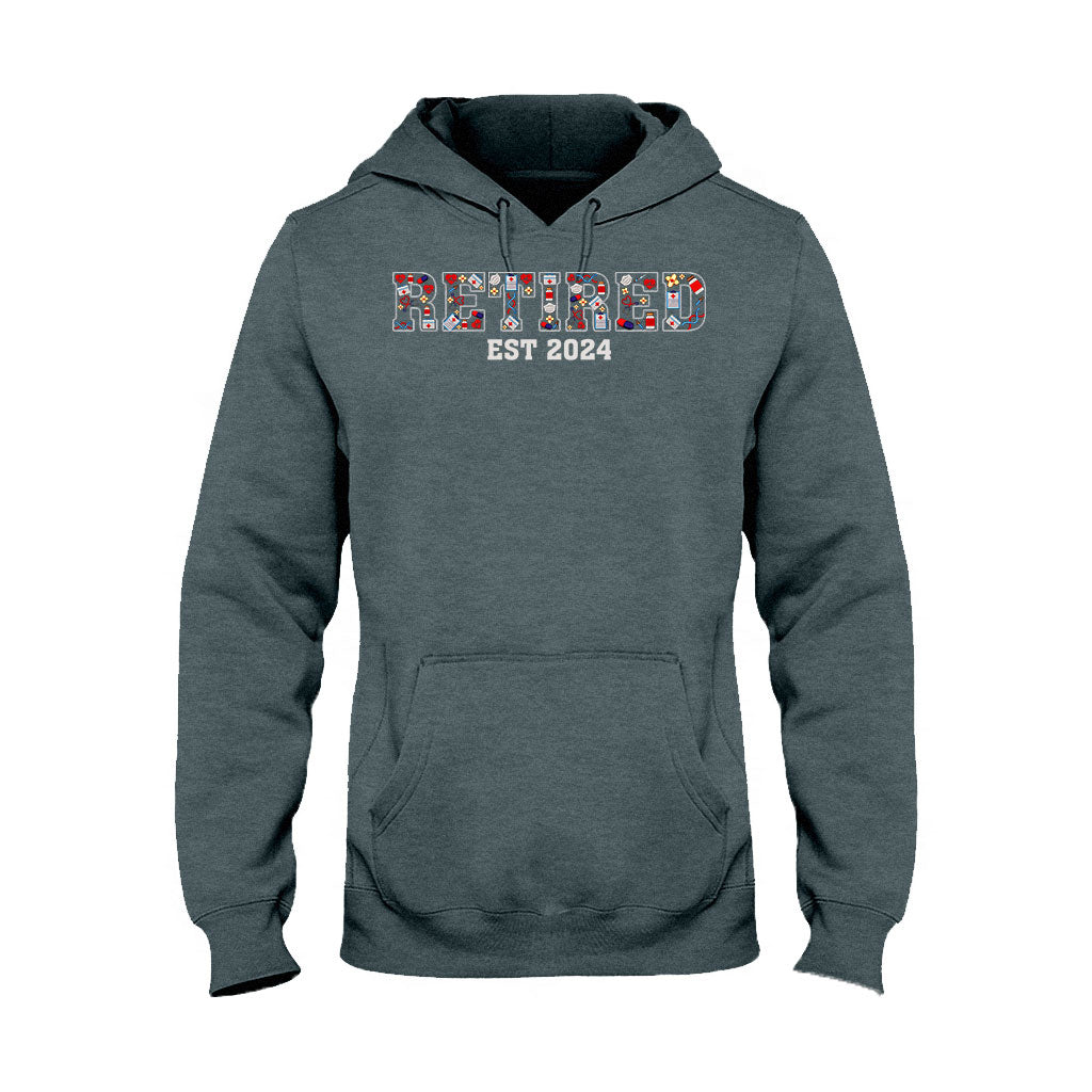 Retired Nurse Since - Personalized Nurse T-shirt And Hoodie