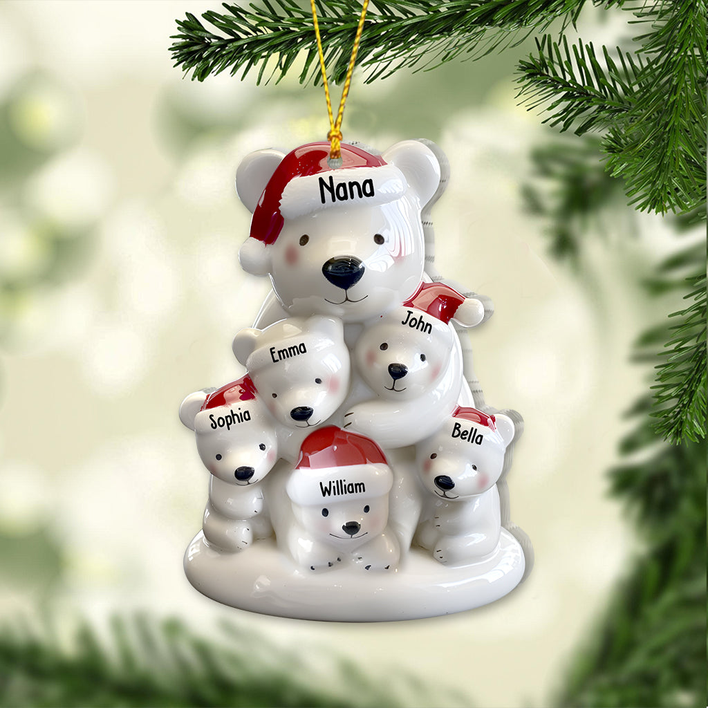Nana Bear - Personalized Grandma Ornament