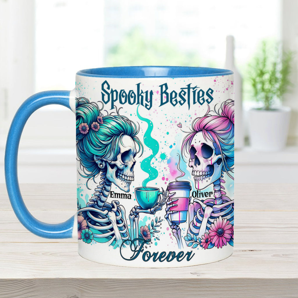 Spooky Besties Forever - Personalized Bestie Accent Mug