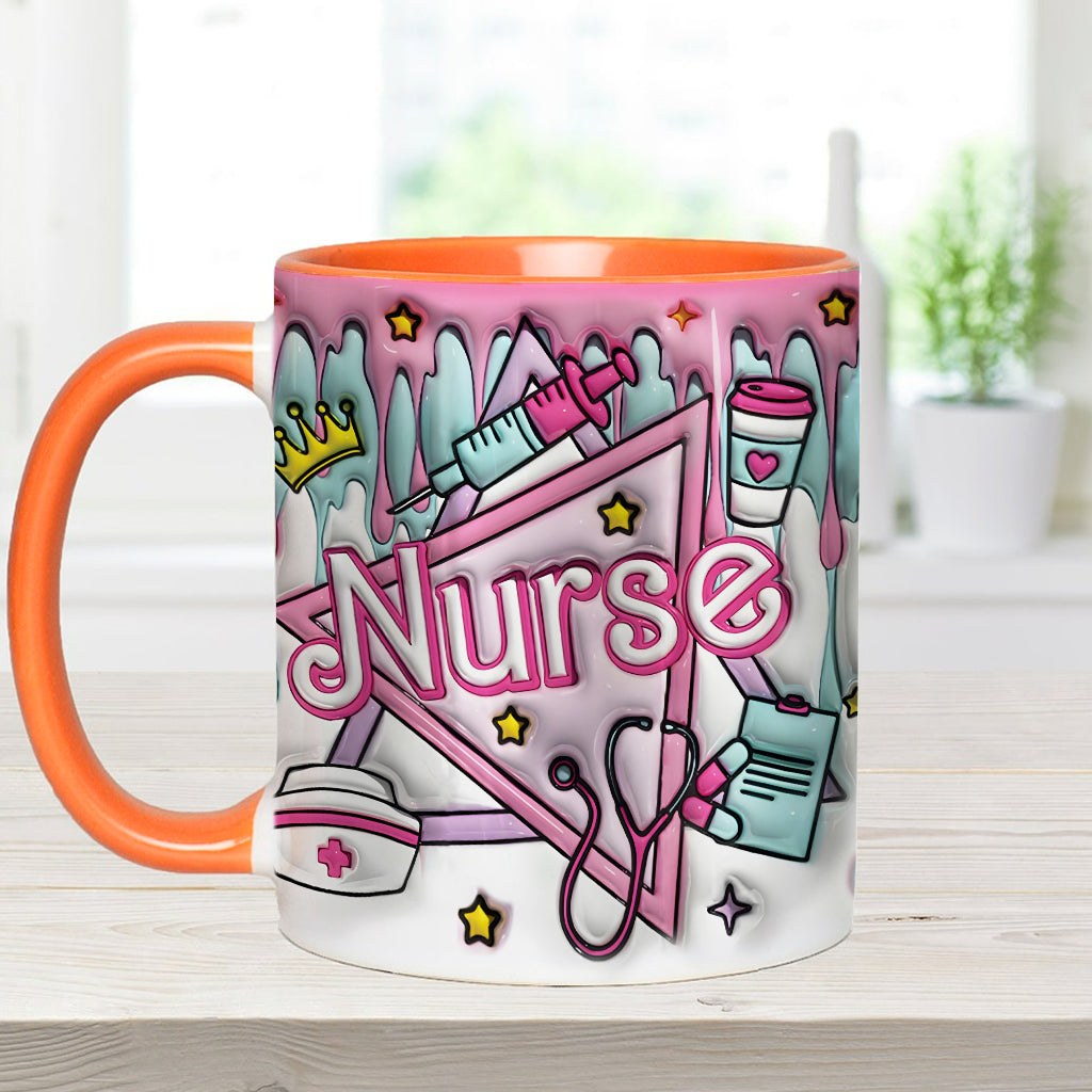 Proud Nurse - Personalized Nurse Accent Mug