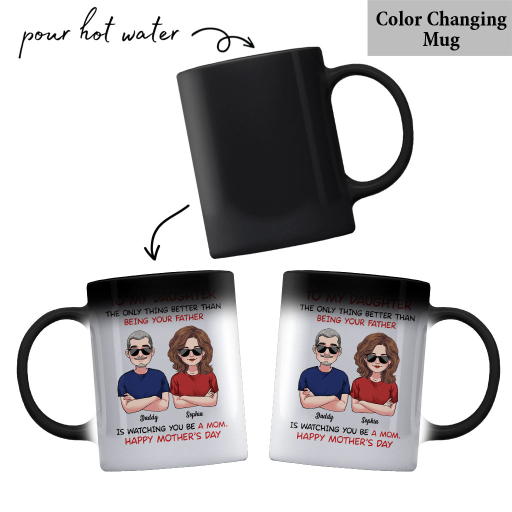 To My Daughter Happy Mother‘s Day To My Son Happy Father‘s Day - Personalized Daughter Mug