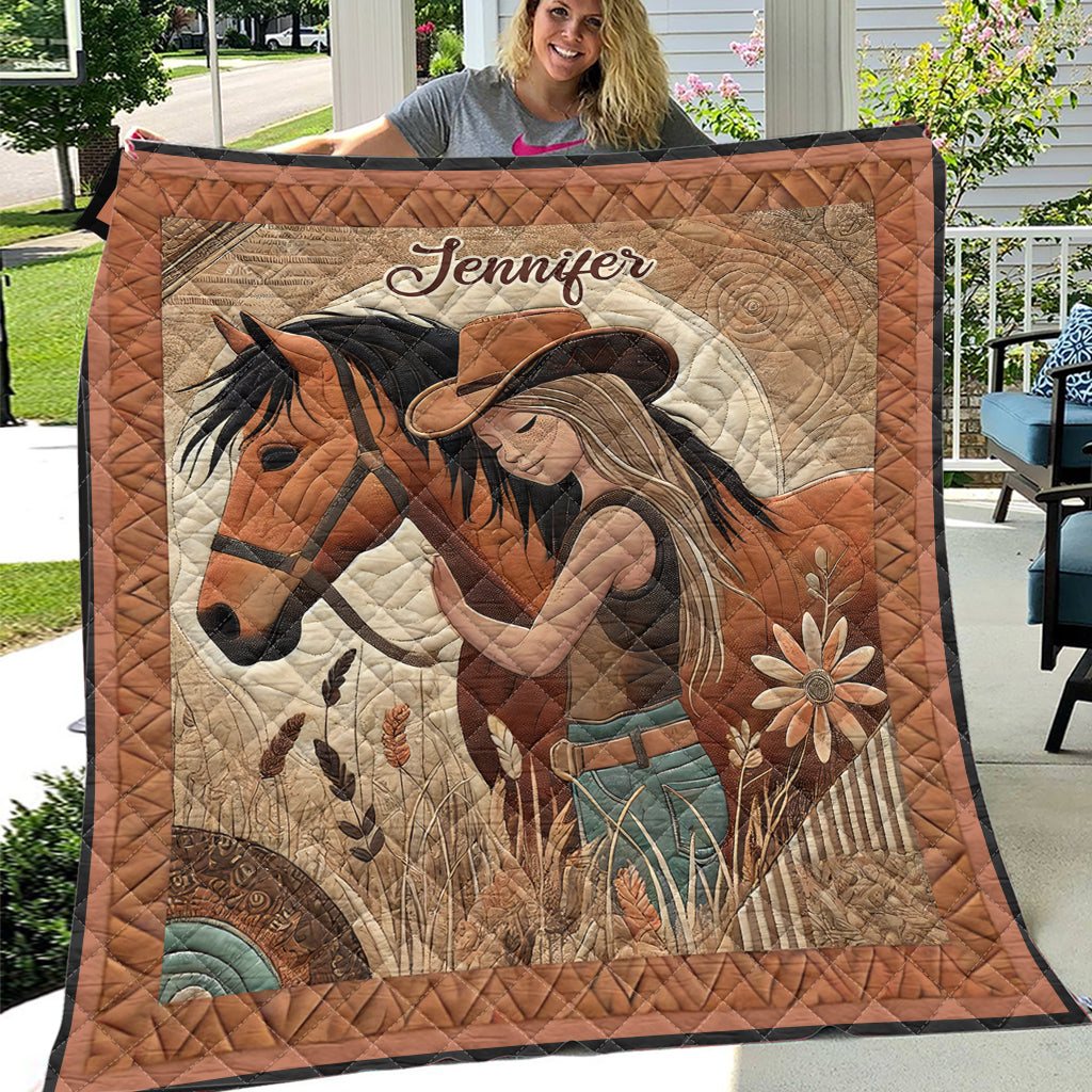Horse Lovers - Personalized Horse Quilt