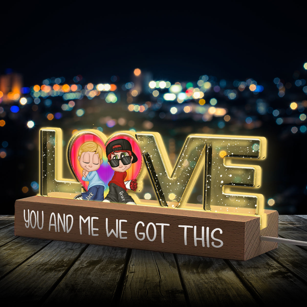 We Got This - Personalized LGBT Support Custom LED Night Light