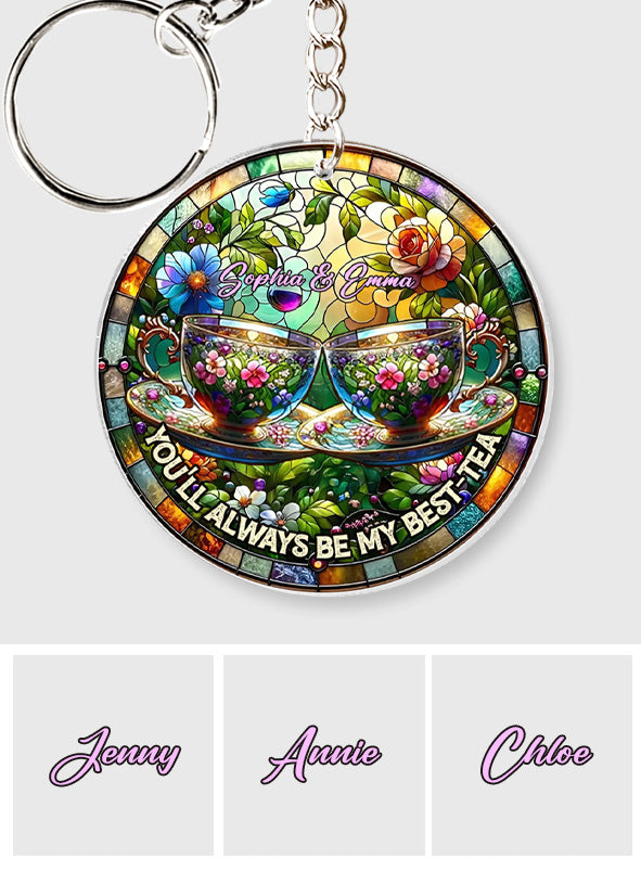 Tu seras toujours ma meilleure amie - Porte-clés personnalisé « Tu seras toujours ma meilleure amie » - Forme unique