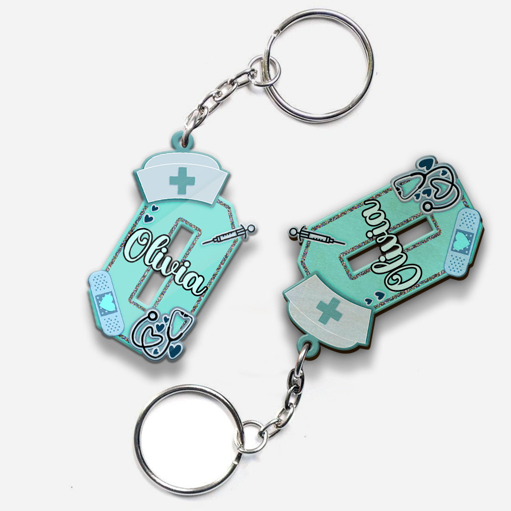 Nurse Letter - Personalized Nurse Keychain