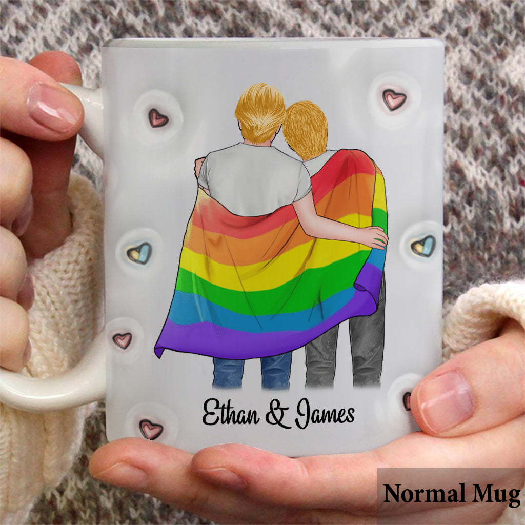 I Met You, I Liked You, I Loved You, I'm Keeping You - Personalized LGBT Support Mug