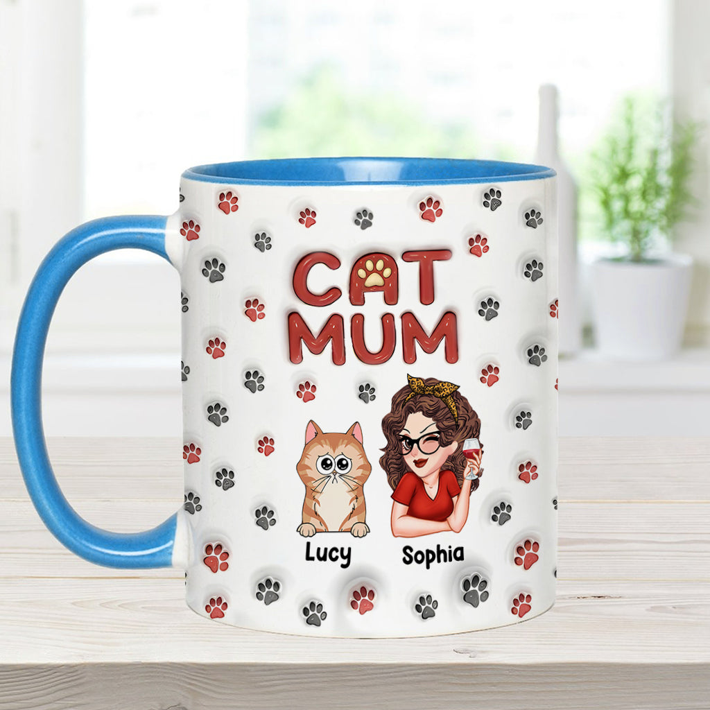 Fur Mama - Personalized Cat Accent Mug
