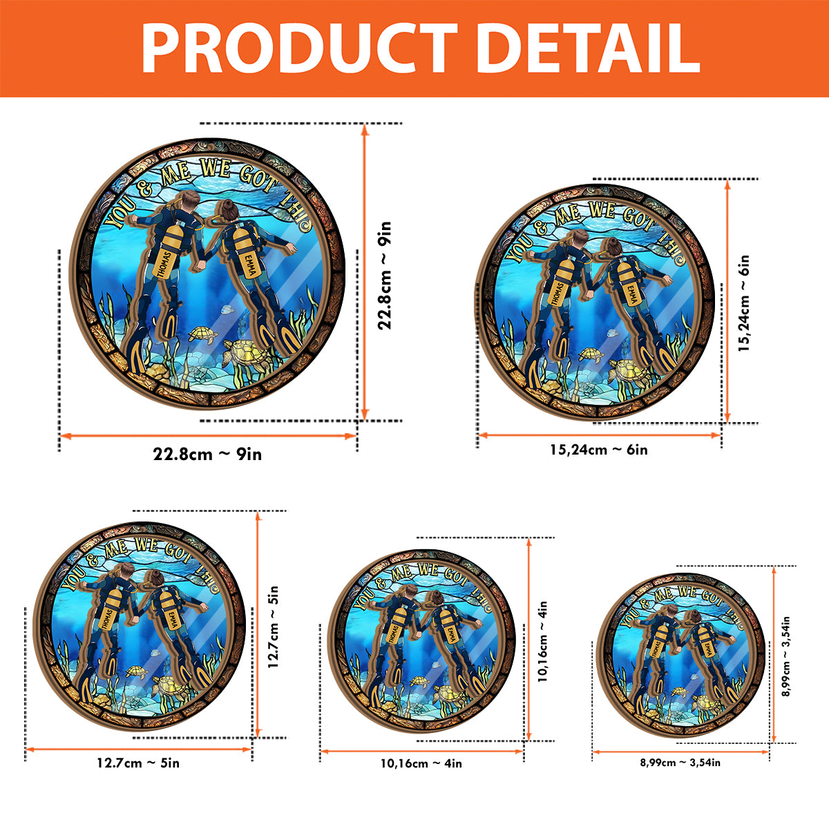 We Got This - Personalized Scuba Diving 2 Layered Window Hanging Suncatcher