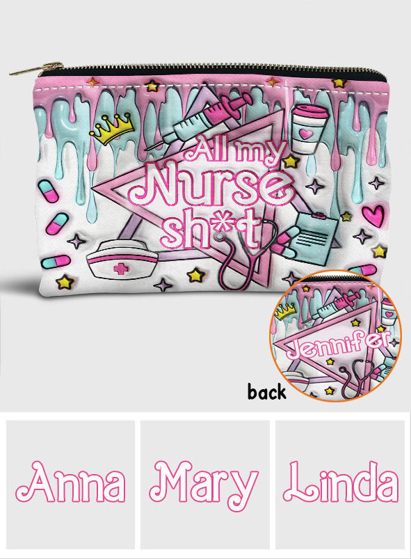 All My Nurse Stuff - Personalized Nurse Pouch