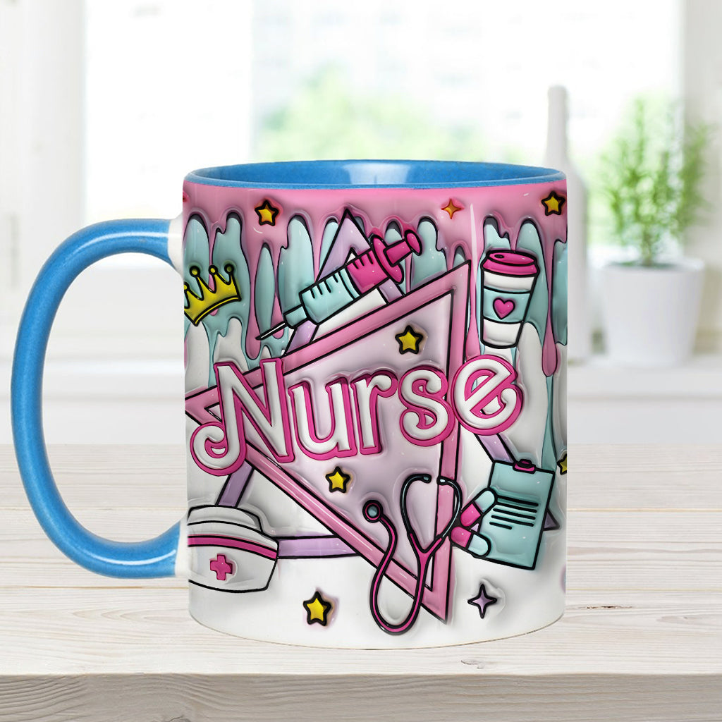 Proud Nurse - Personalized Nurse Accent Mug