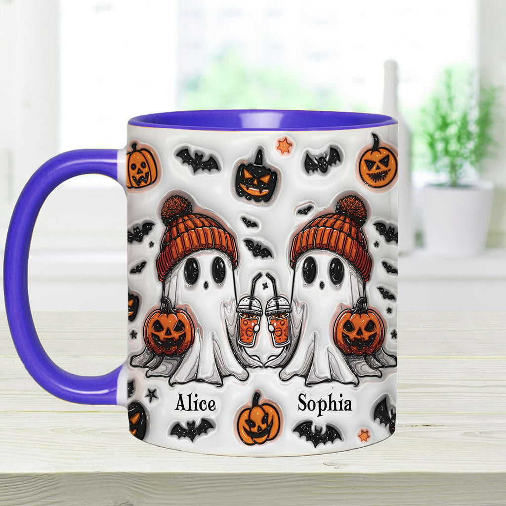 Ghost Friends - Personalized Bestie Accent Mug
