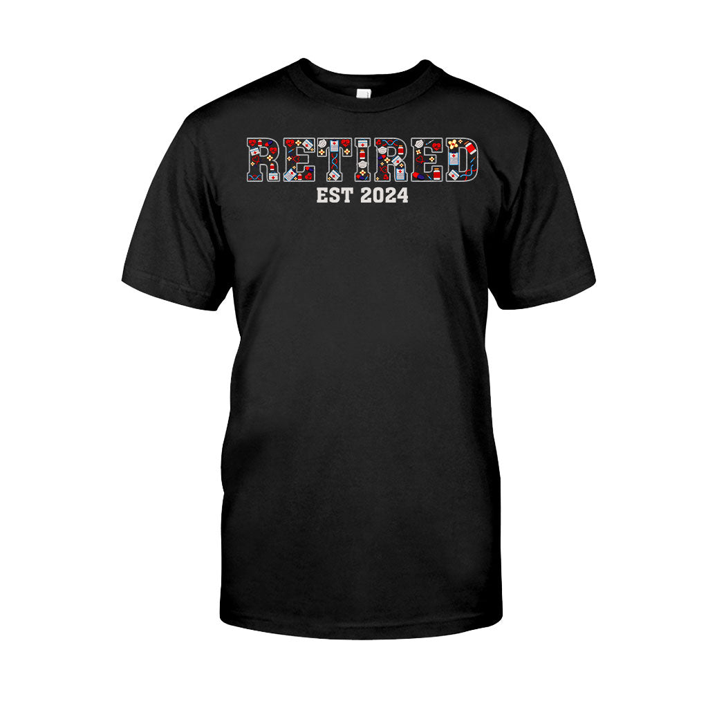 Retired Nurse Since - Personalized Nurse T-shirt And Hoodie