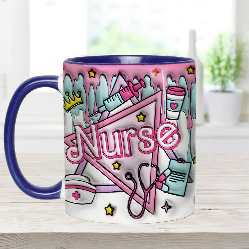 Proud Nurse - Personalized Nurse Accent Mug