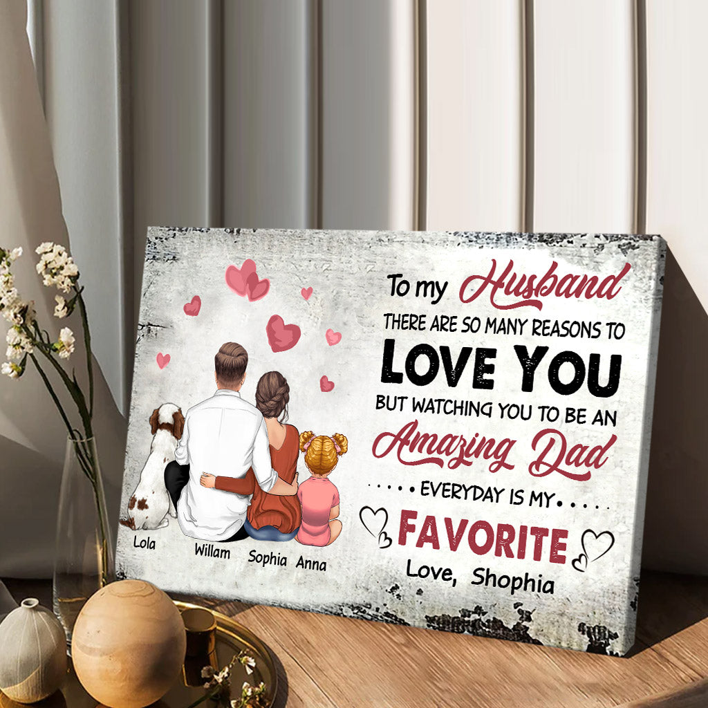 There Are So Many Reasons To Love You - Personalized Couple Canvas And Poster