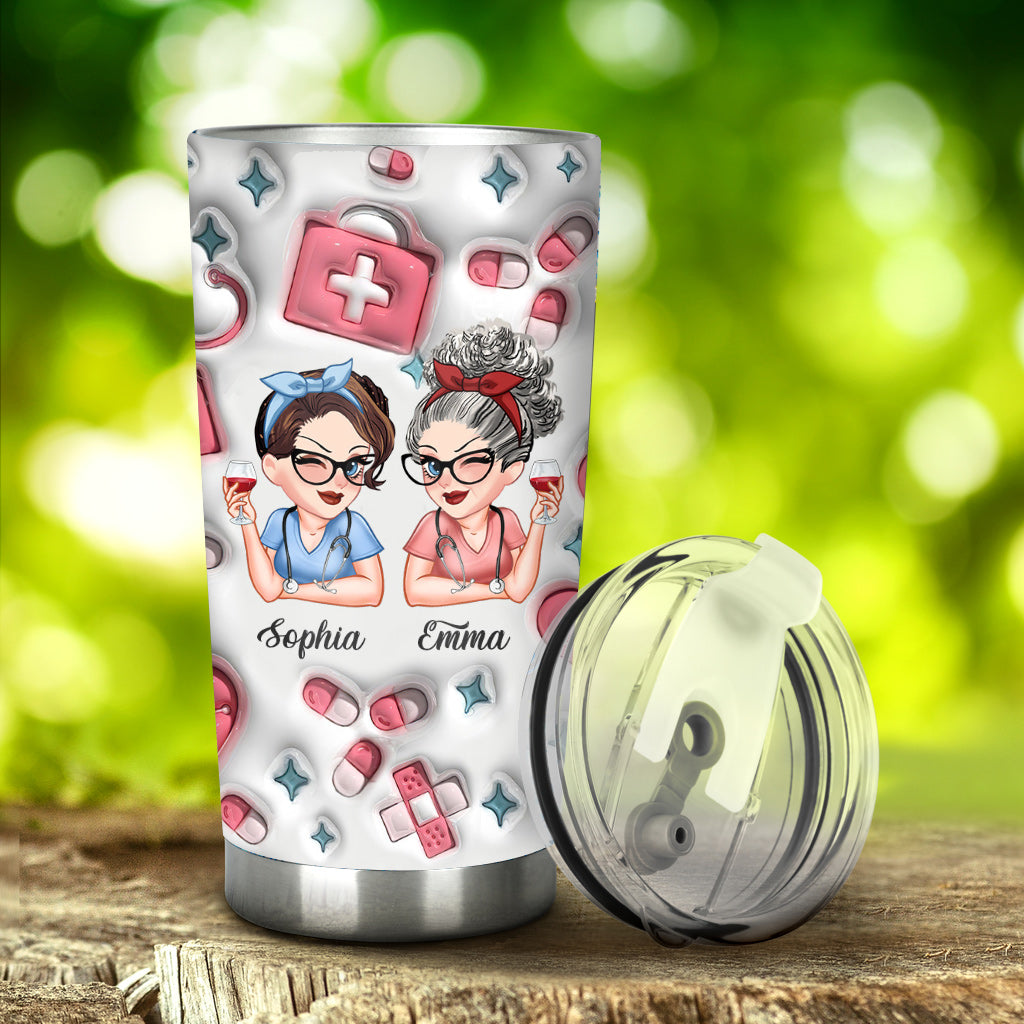 You Are My Person Here's To Another Year - Personalized Nurse Tumbler
