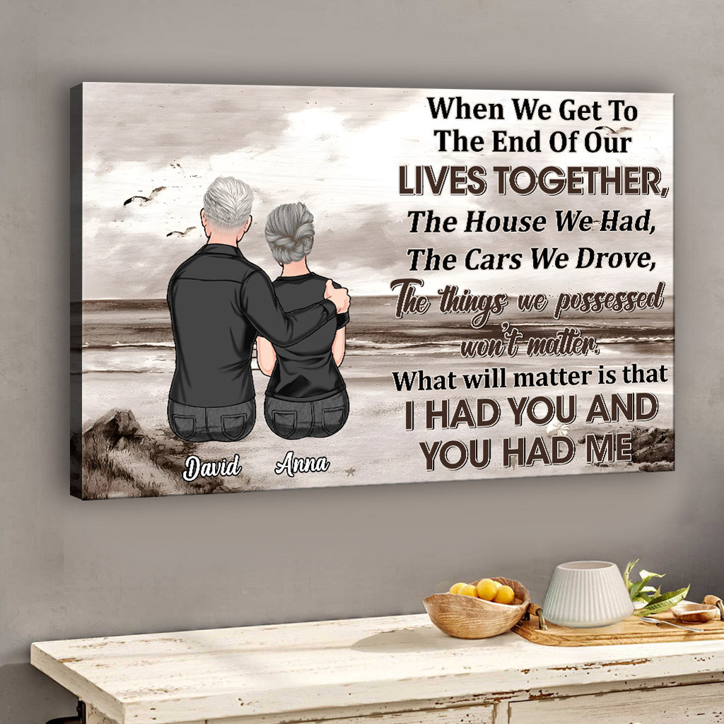 Old Couple When We Get - Personalized Couple Canvas And Poster