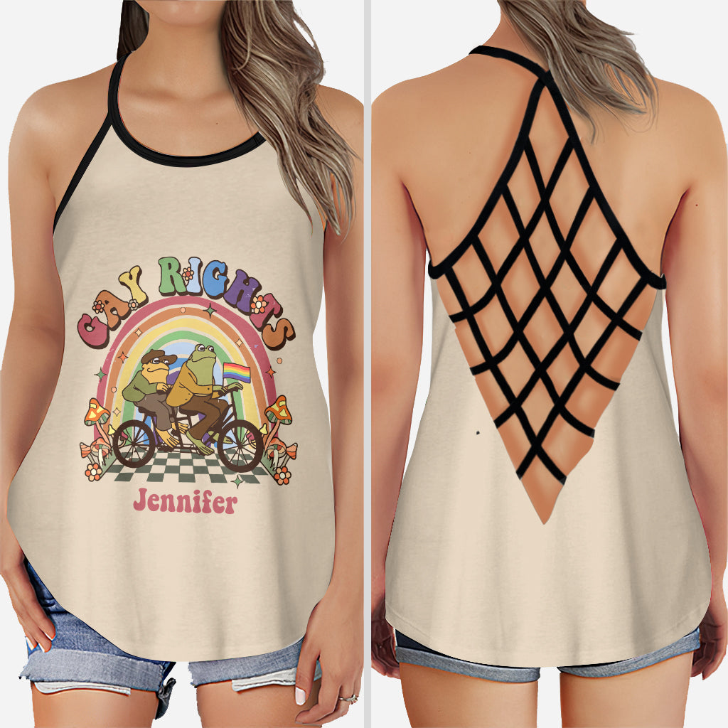 Gay Right - Personalized LGBT Support Cross Tank Top