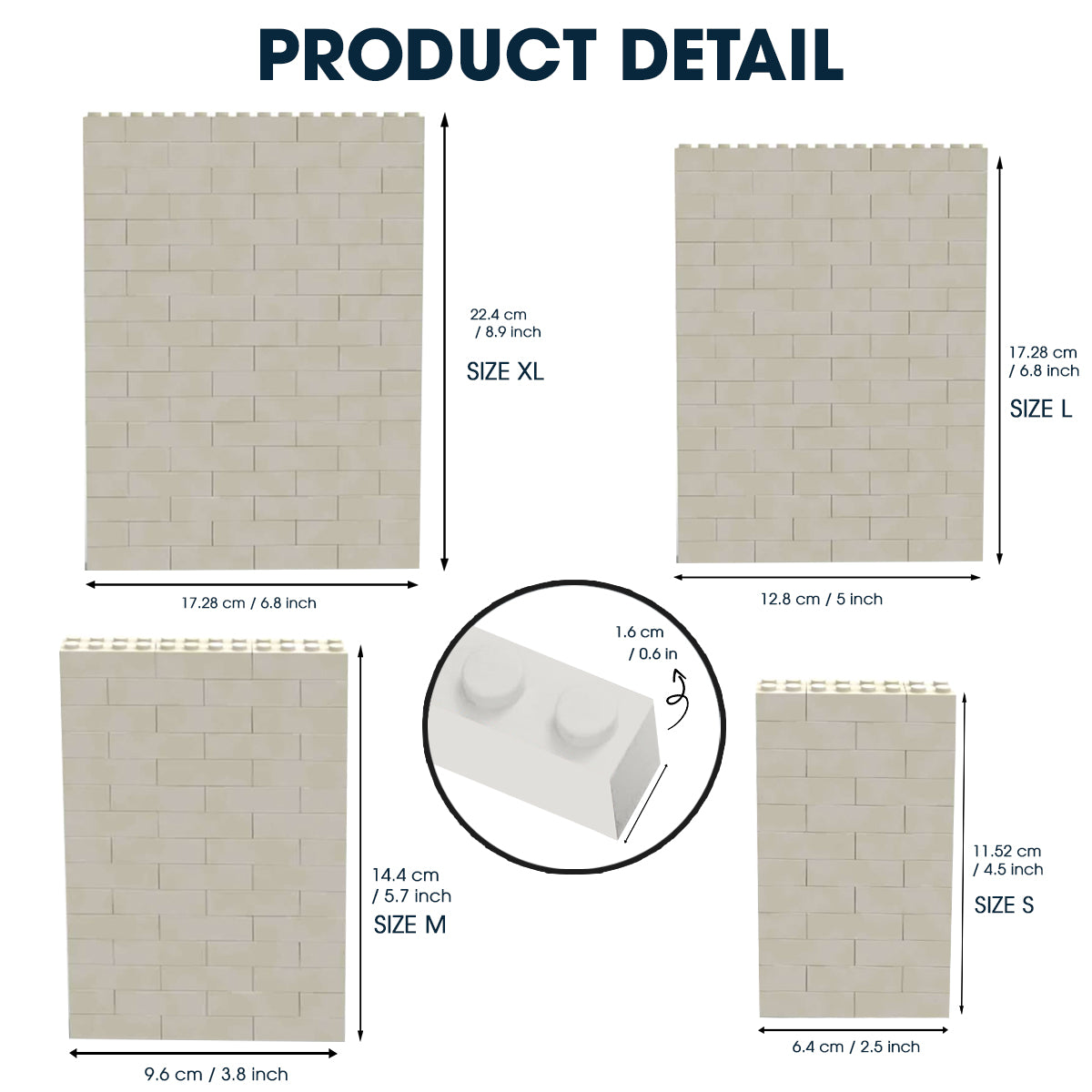 And So Together They Built The Life They Loved - Personalized Family One-sided Vertical Rectangle Building Brick Blocks