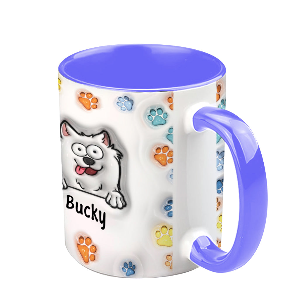 Happy Father's Day - Personalized Dog Accent Mug