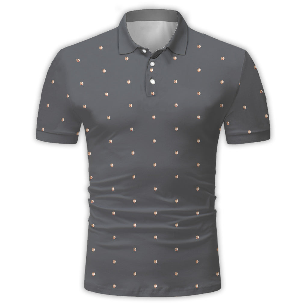 Custom Polo Shirt With Face - Personalized Father Polo Shirt