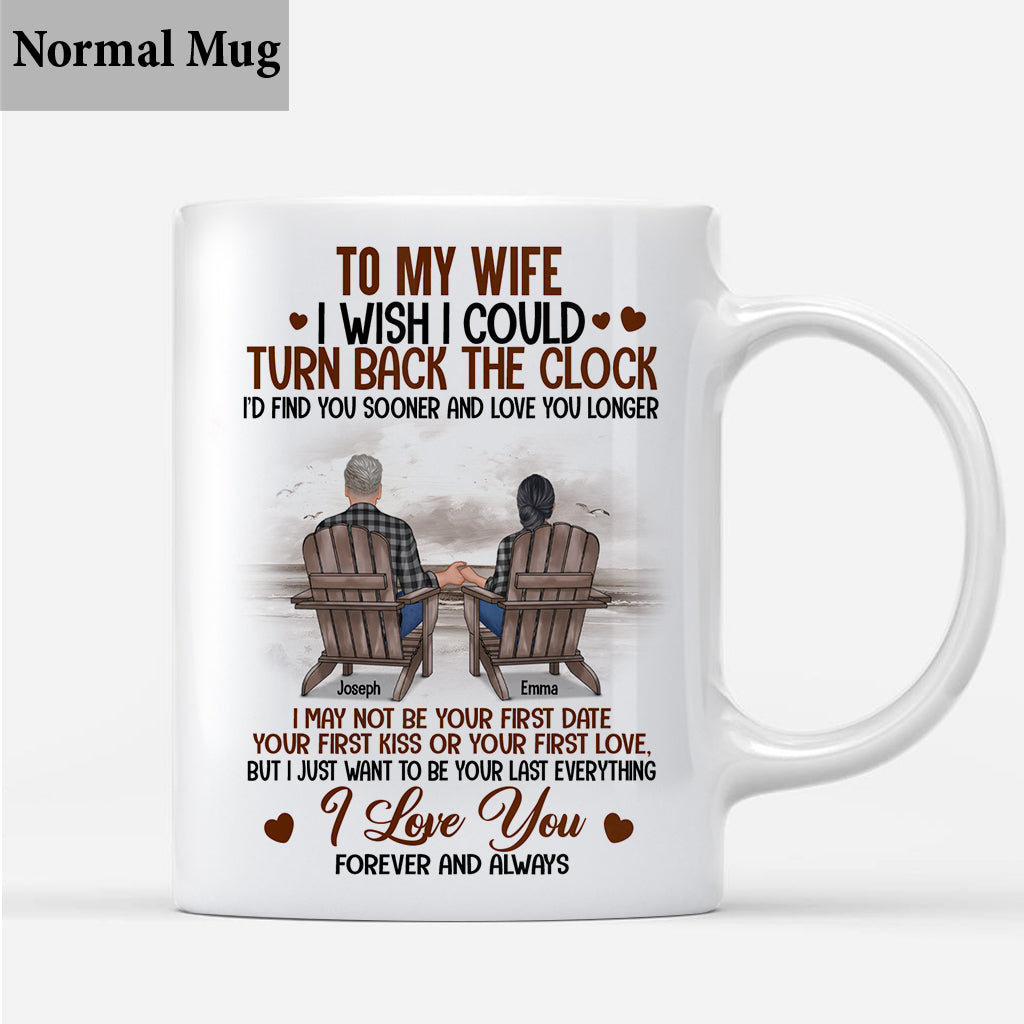 I Wish I Could Turn Back The Clock - Personalized Husband And Wife Mug
