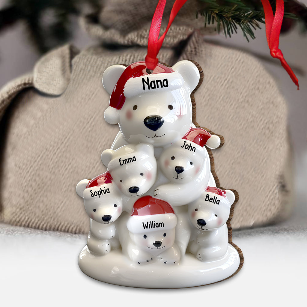 Nana Bear - Personalized Grandma Ornament