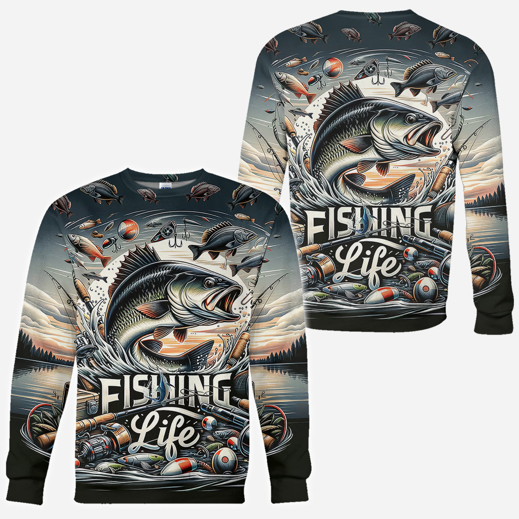 Fishing Life - Fishing All Over Shirt