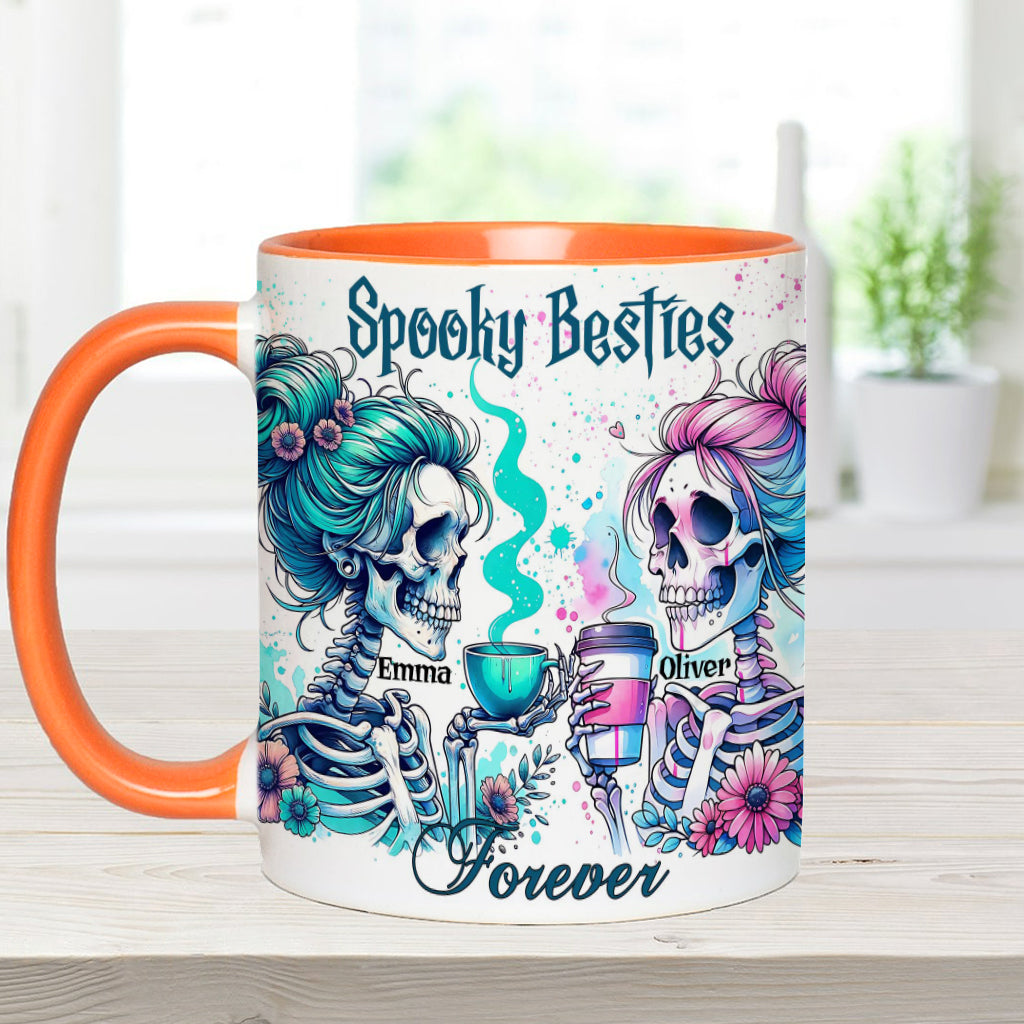 Spooky Besties Forever - Personalized Bestie Accent Mug
