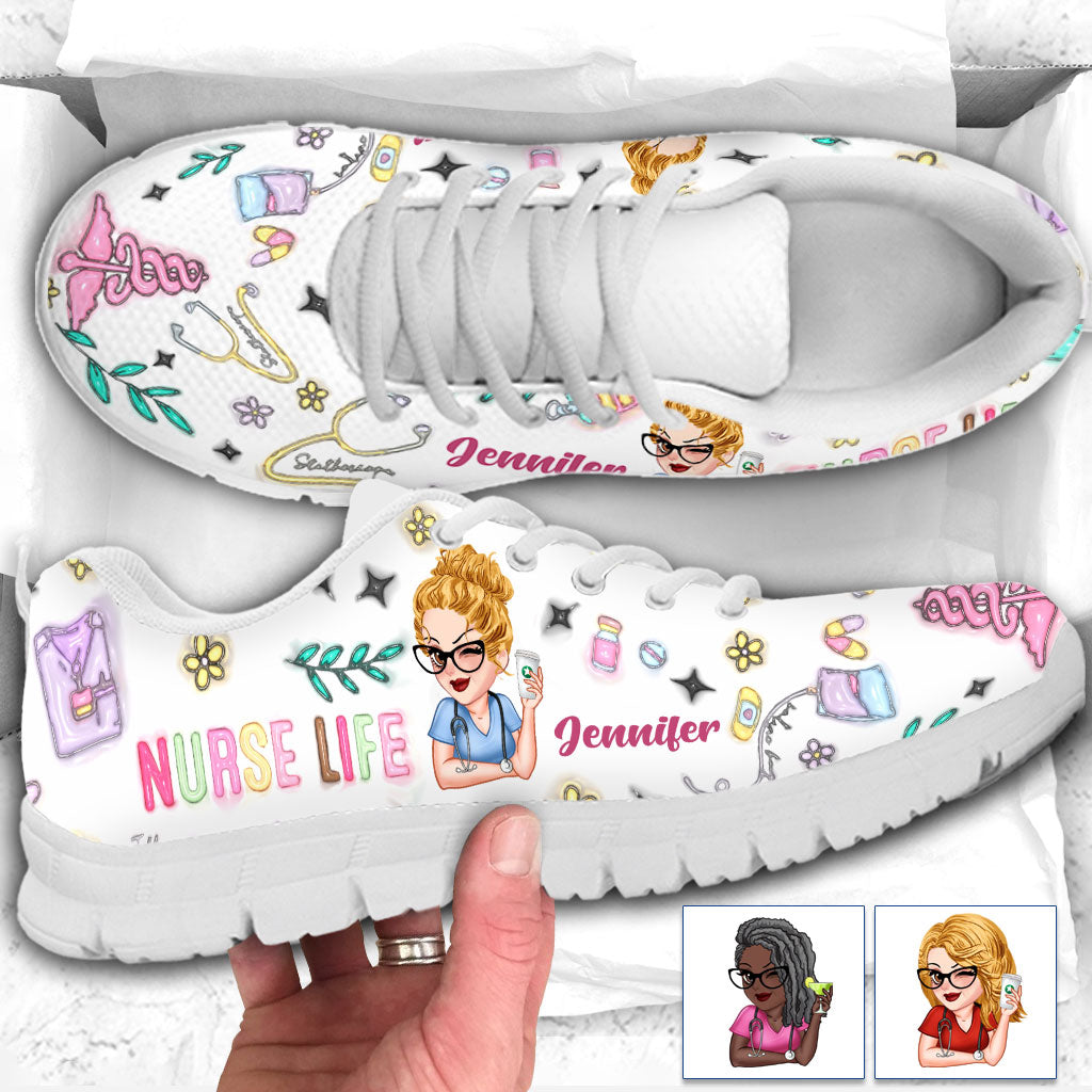 Nurse Life - Personalized Nurse Sneakers