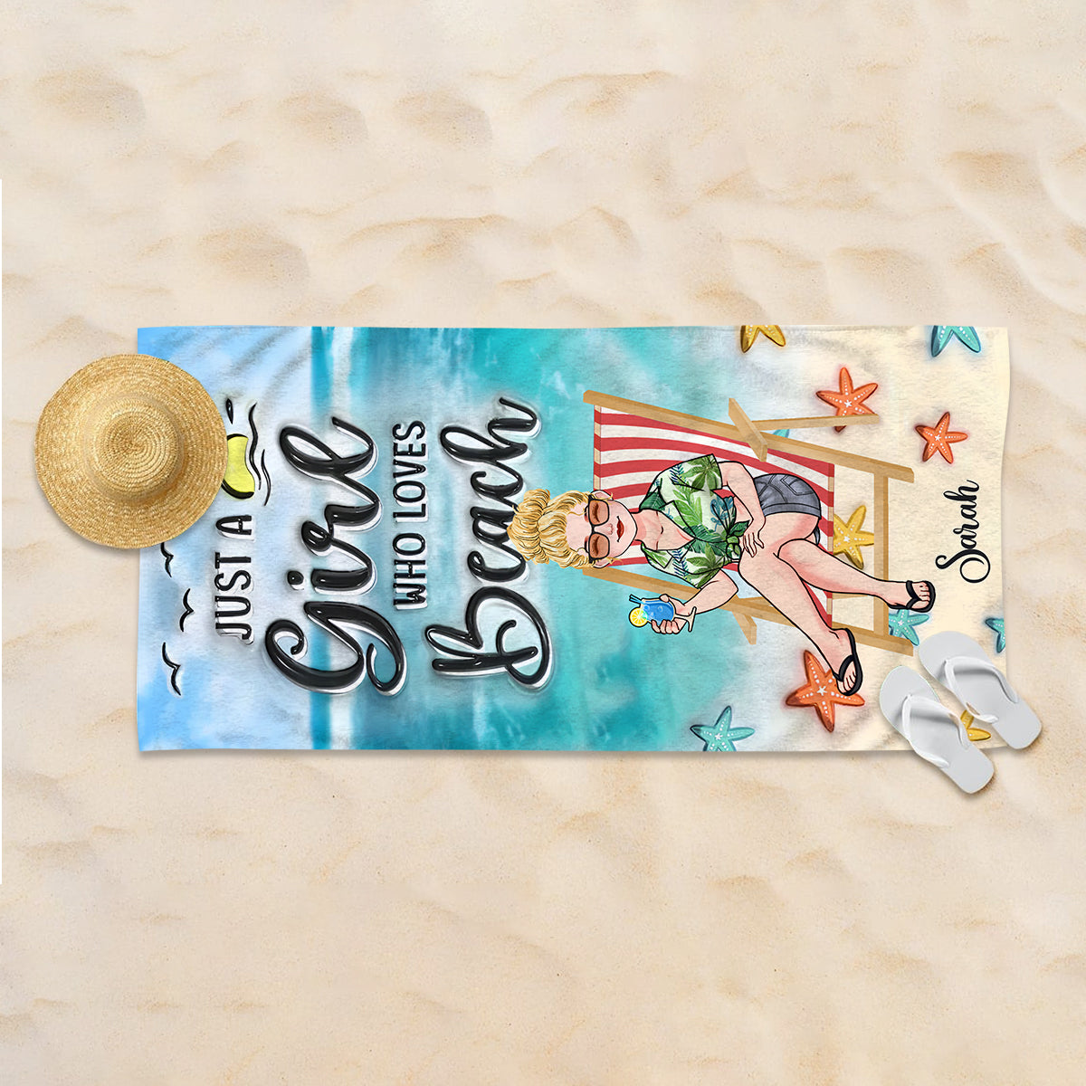 Life Is Better At The Beach - Personalized Sea Lover Beach Towel
