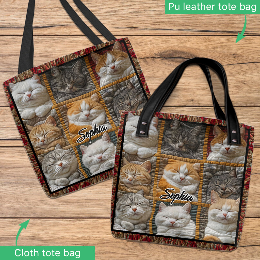 Cute Cats - Personalized Cat Tote Bag
