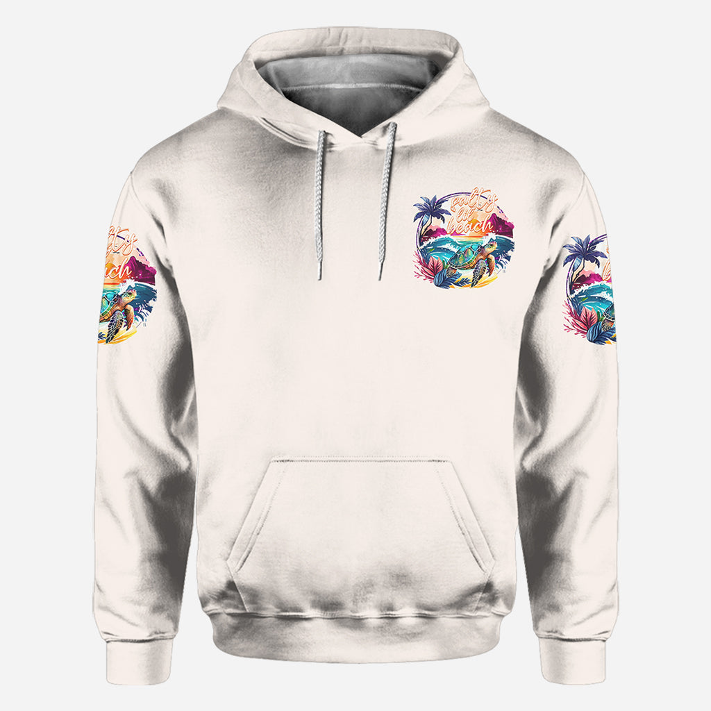Salty Lil' Beach - Personalized Turtle All Over Shirt