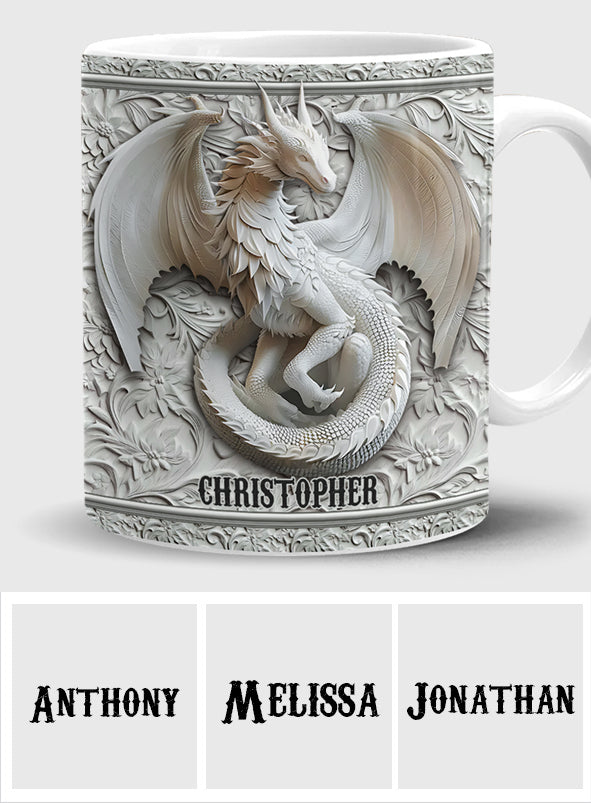 Mug Dragon Blanc - Personnalisé