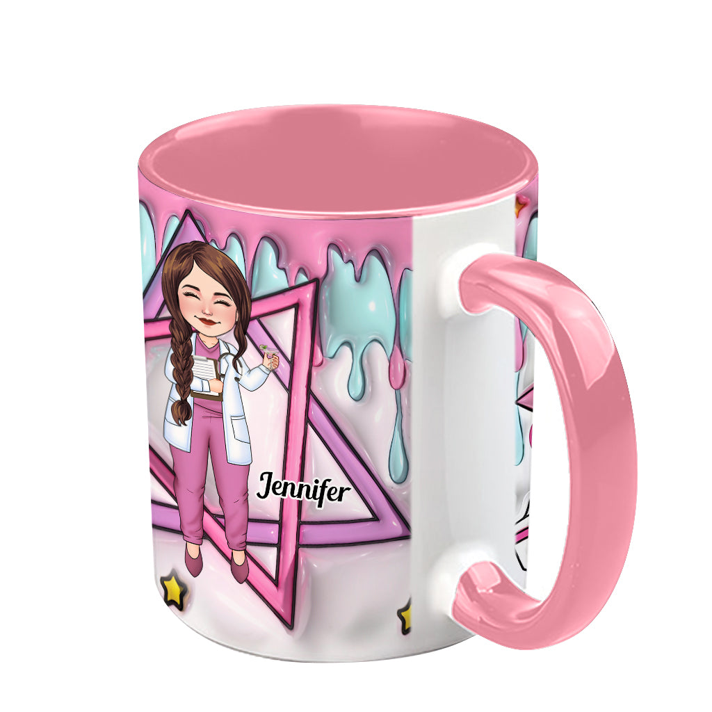 Proud Nurse - Personalized Nurse Accent Mug