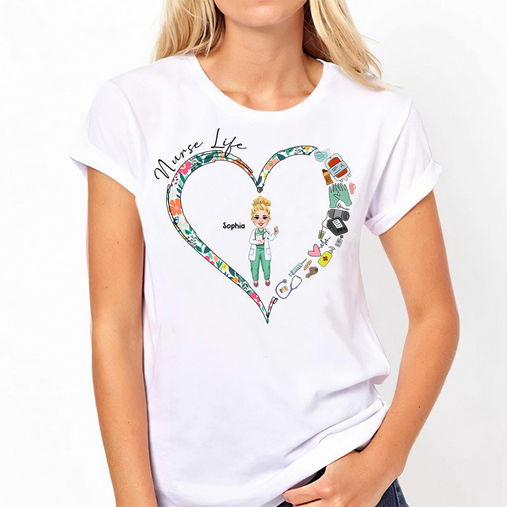 Nurse Life - Personalized Nurse T-shirt And Hoodie