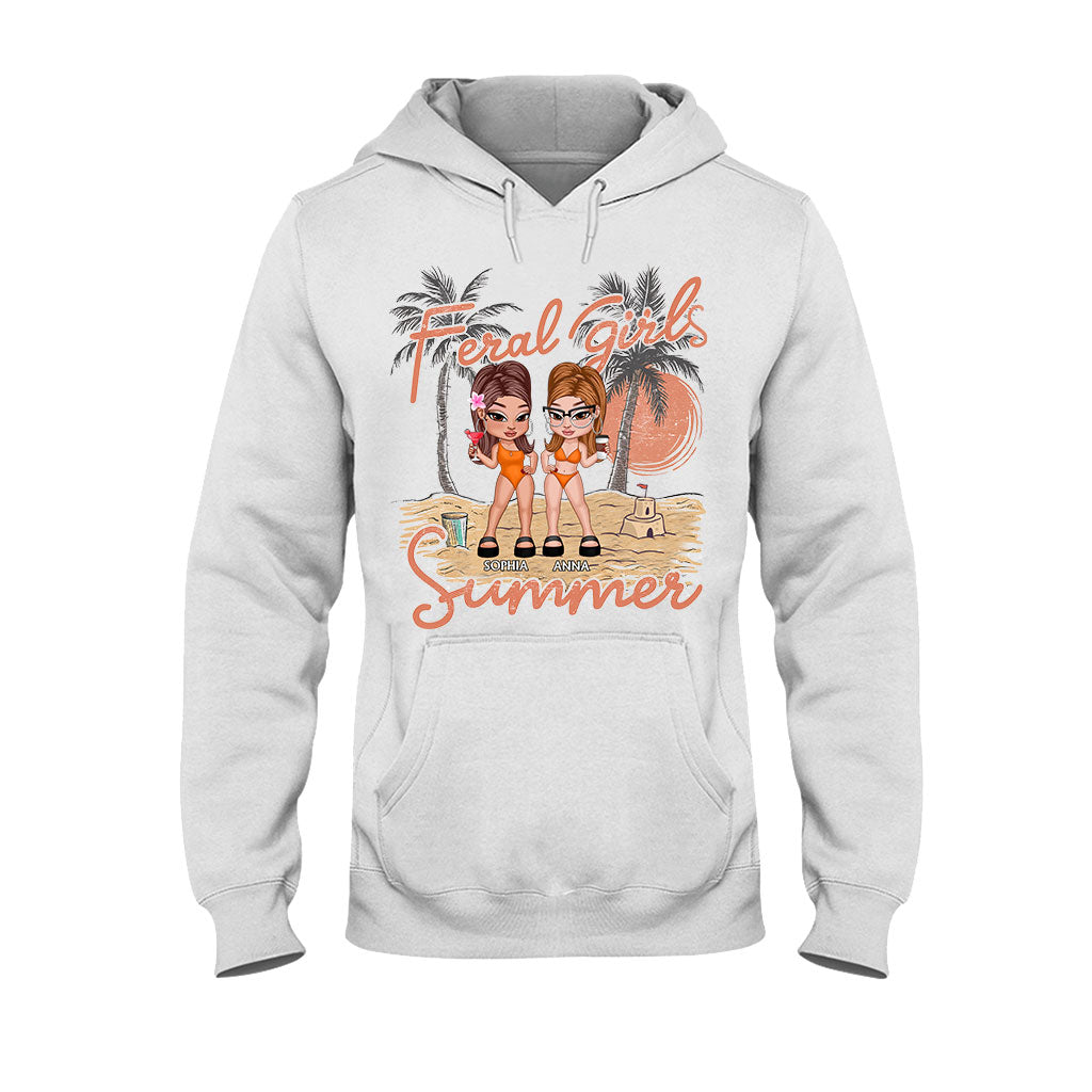 Feral Girls Summer - Personalized Bestie T-shirt And Hoodie