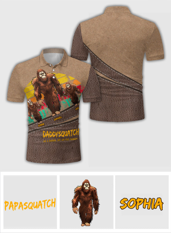 Dadsquatch - Personalized Father Polo Shirt