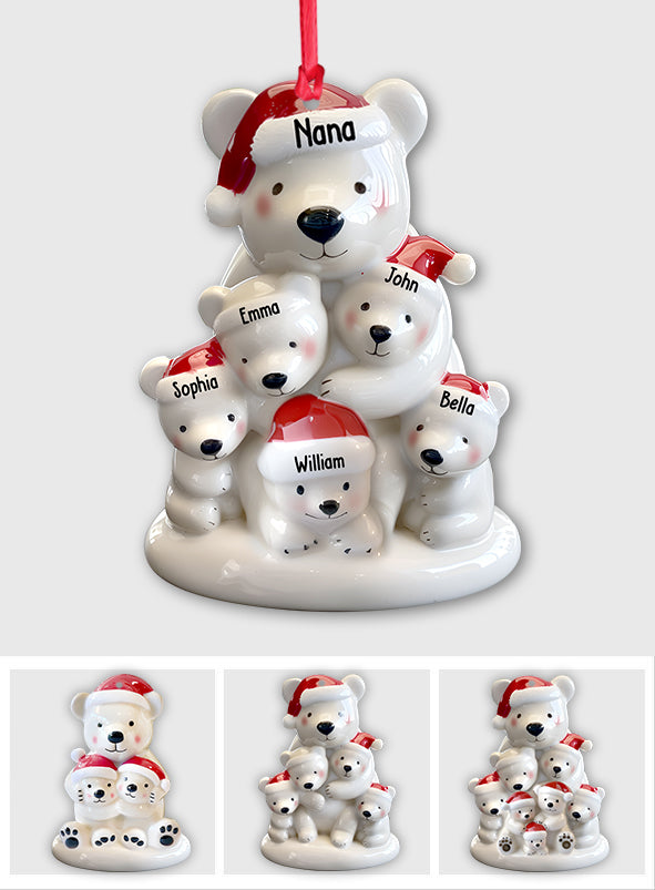 Nana Bear - Personalized Grandma Ornament