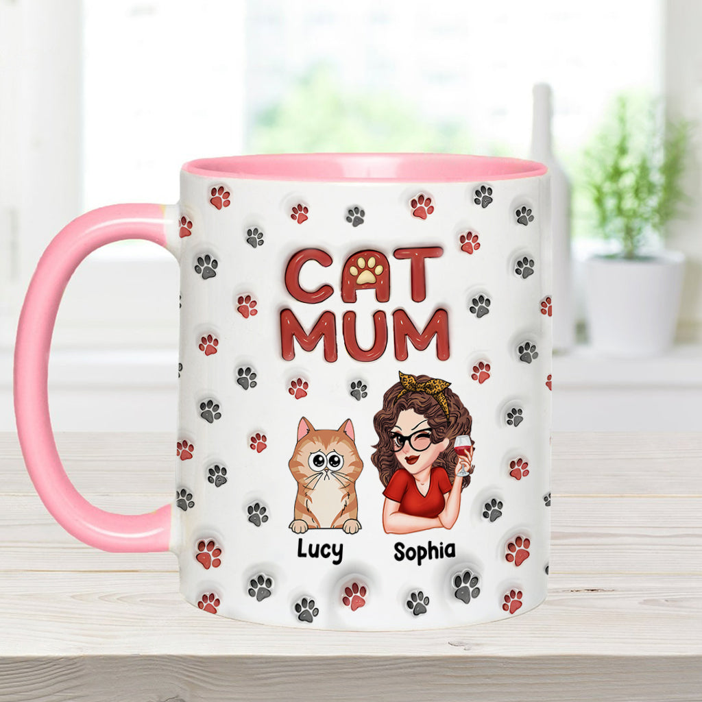 Fur Mama - Personalized Cat Accent Mug