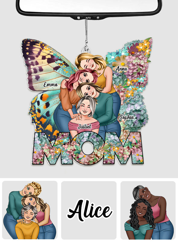 Best Mom Ever - Personalized Mother Custom Shaped Car Ornament