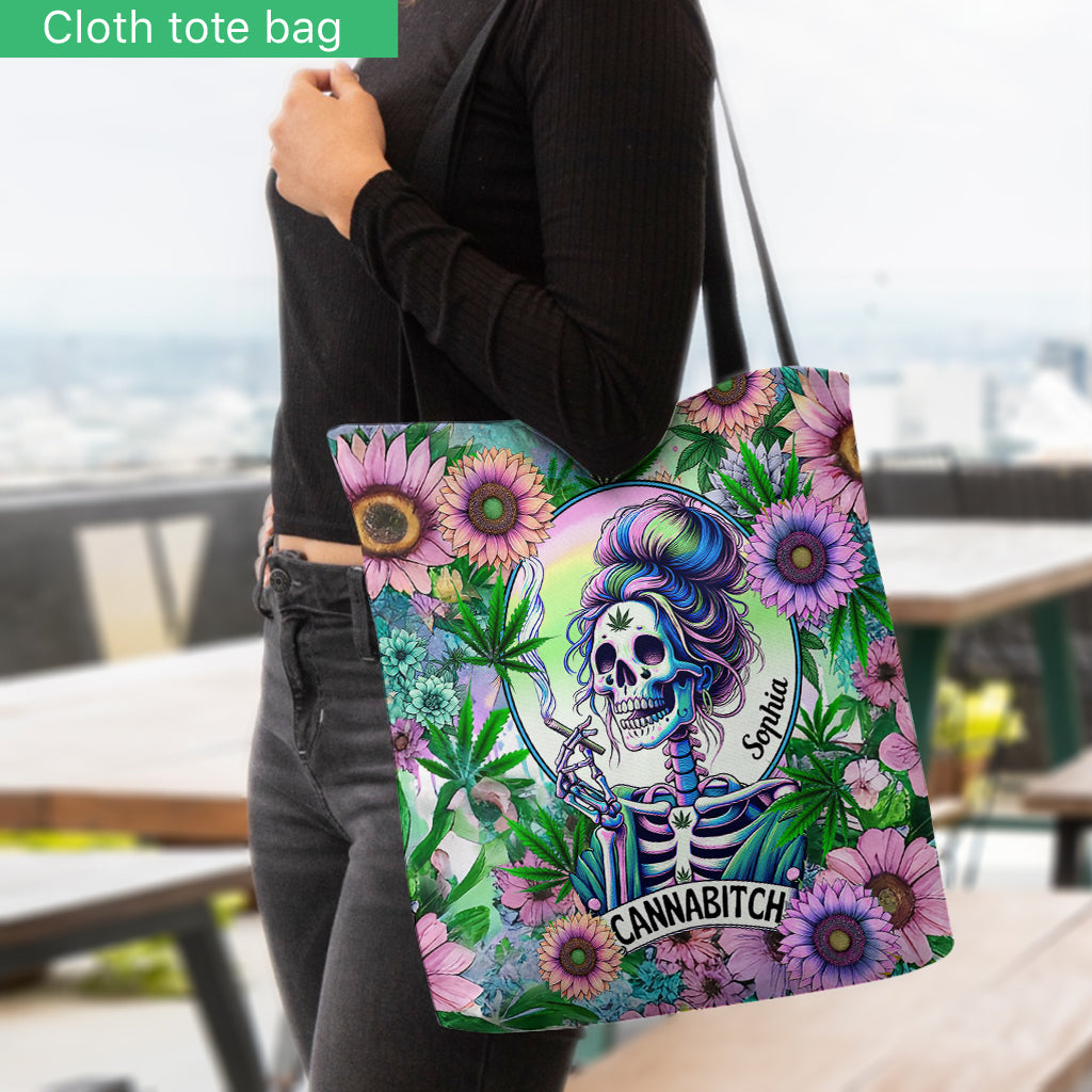 Cannabitch - Personalized Weed Tote Bag