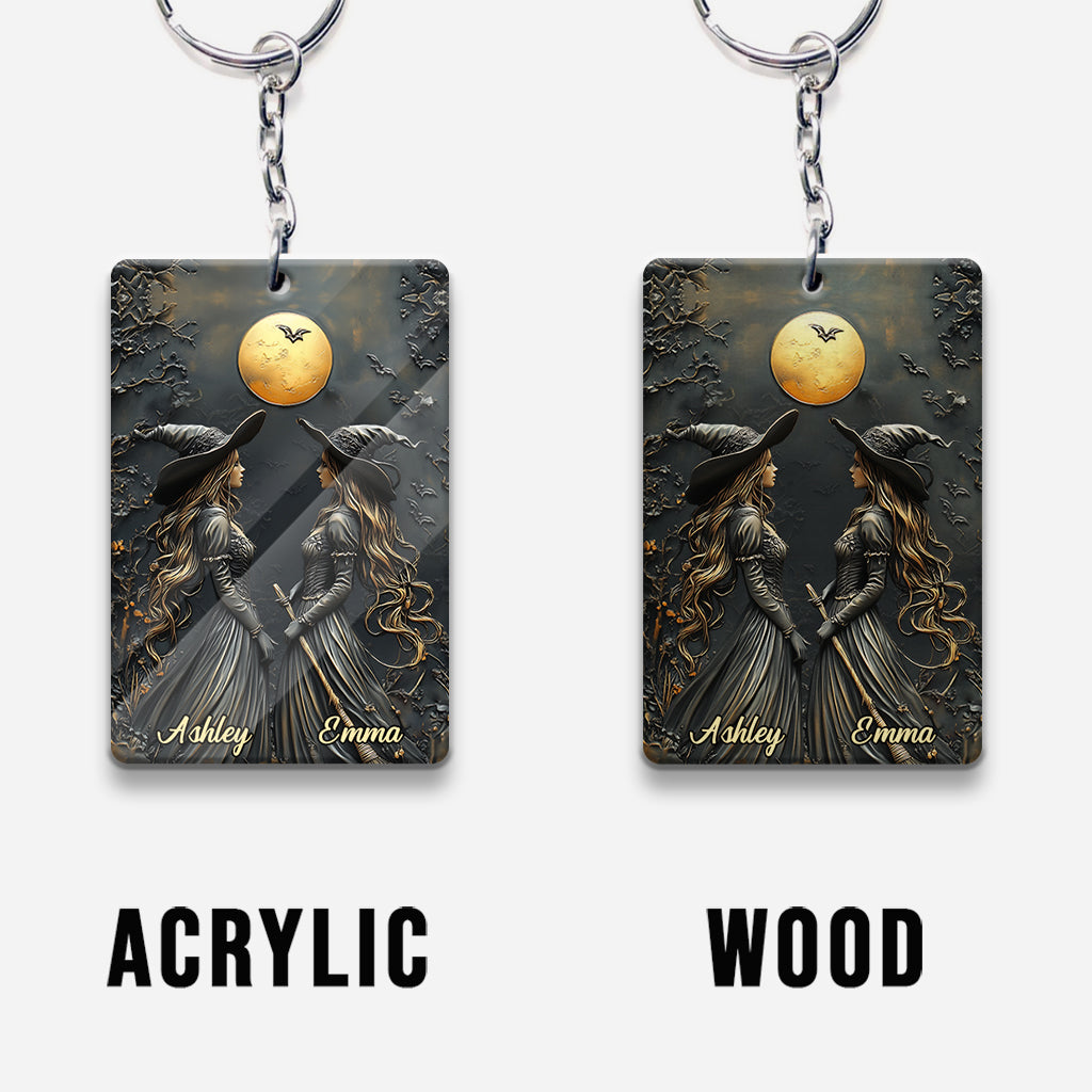 Witches By Nature Bitches By Choice - Personalized Bestie Keychain