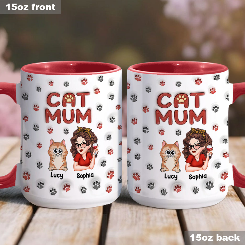 Fur Mama - Personalized Cat Accent Mug