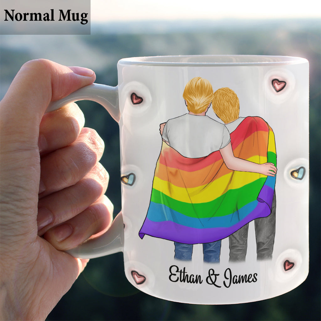 I Met You, I Liked You, I Loved You, I'm Keeping You - Personalized LGBT Support Mug