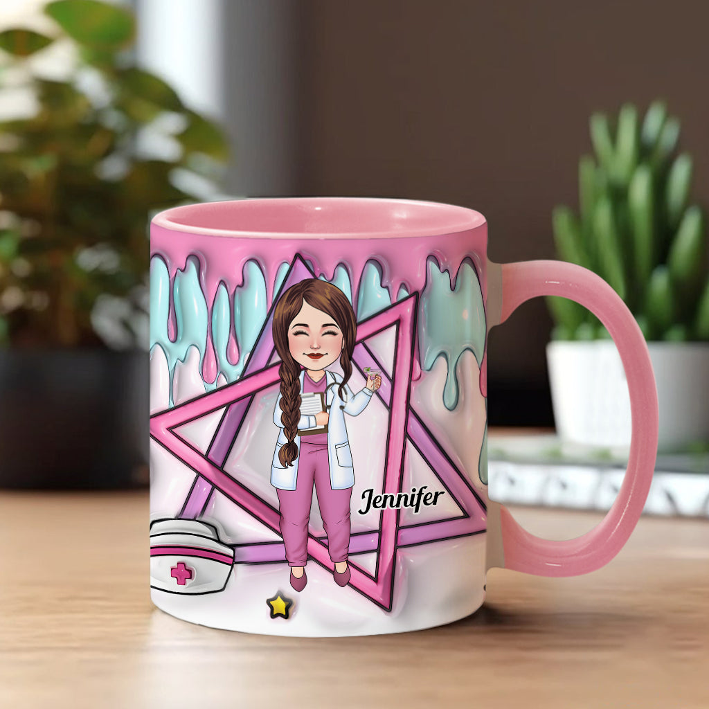 Proud Nurse - Personalized Nurse Accent Mug