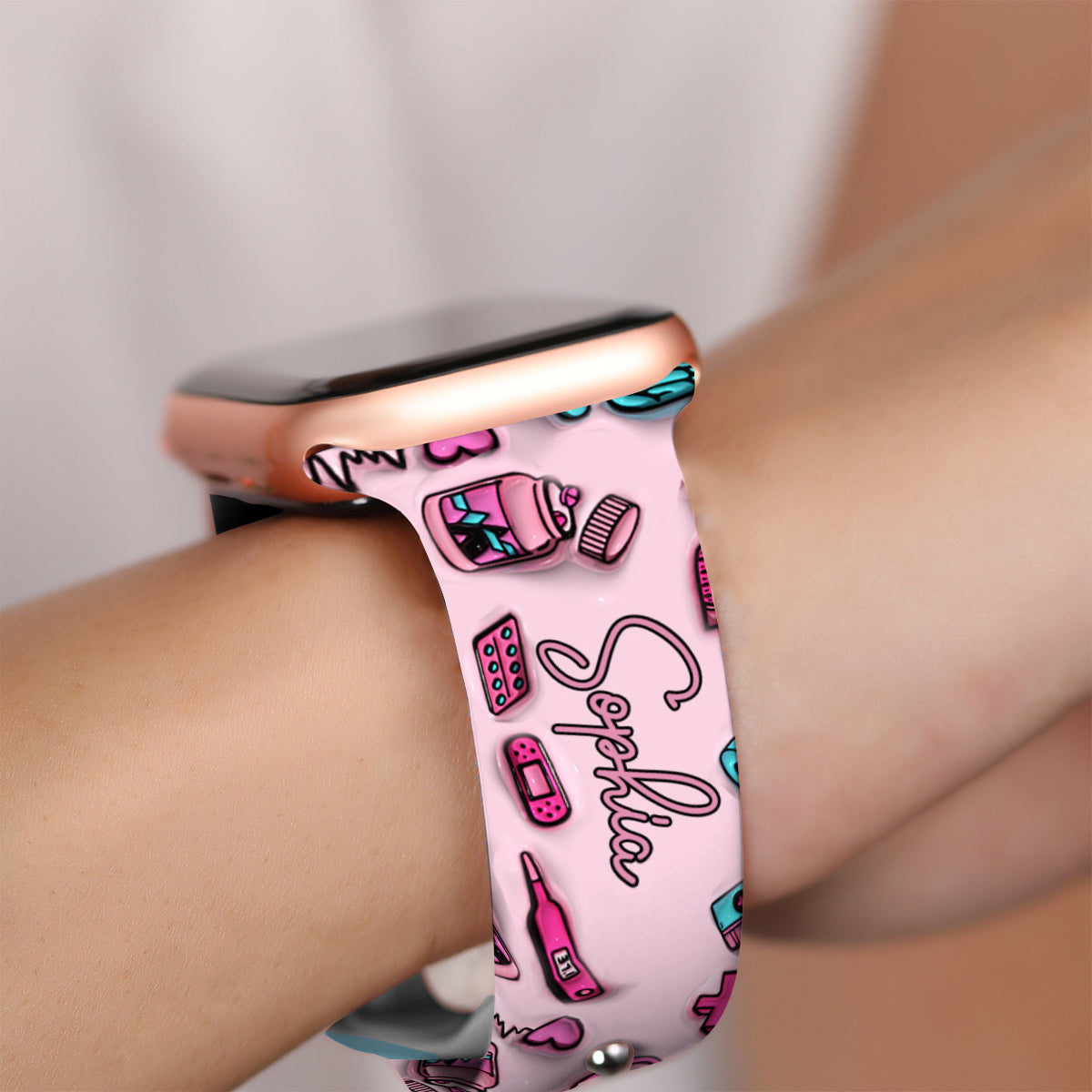 Nurse Life - Personalized Nurse Apple Watch Band