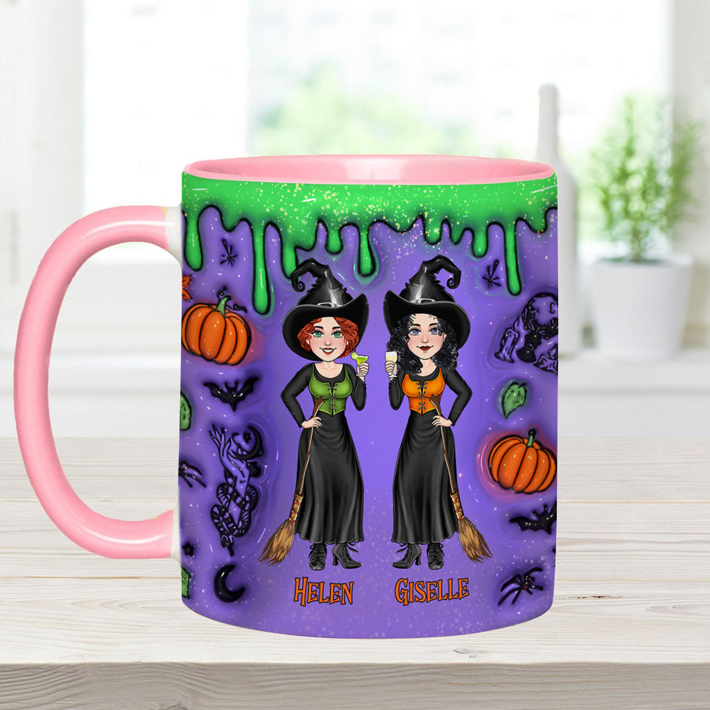 We're Not Sugar And Spice And Everything Nice - Personalized Bestie Accent Mug
